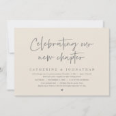 Invitation Fêter Notre Nouveau Chapitre, Elopement Brunch (Devant)