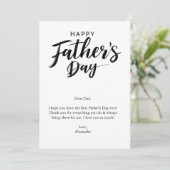 Invitation Fêter papa en style (Debout devant)