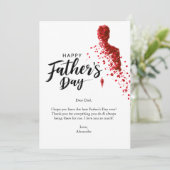 Invitation Fêter papa en style (Debout devant)