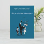 Invitation Fêter papa en style (Debout devant)