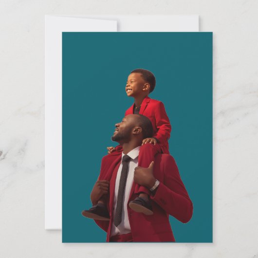 Invitation Fêter papa en style (Dos)