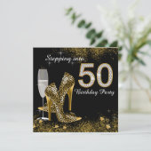 Invitation Fêter ses 50 ans (Debout devant)
