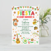 Invitation fêtes baby shower folk mexicain (Debout devant)