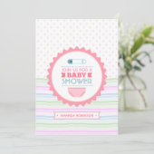 Invitation Fêtes de Bébé Adorables (Debout devant)