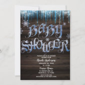 Invitation Fêtes de Bébé Décoration de Noël Glaçons Gelés (Devant)