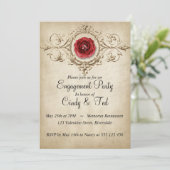 Invitation Fêtes de fiançailles (Debout devant)