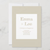 Invitation Fêtes de fiançailles (Devant)