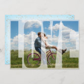 Invitation Fêtes de fiançailles (Devant / Derrière)