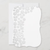 Invitation Fêtes de neige blanches (Dos)