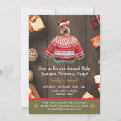 Invitation Fêtes de Noël Airedale Chien Ugly Sweat Party (Devant)