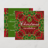 Invitation Fêtes de Noël Collecte d'invitation (Devant / Derrière)