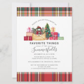 Invitation Fêtes de Noël Favoris Chose moderne (Devant)