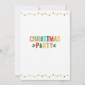 Invitation Fêtes de Noël Fête des Arbres (Dos)