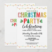 Invitation Fêtes de Noël Fête des Arbres (Devant / Derrière)