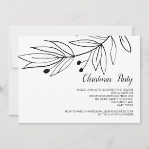 Invitation Fêtes de Noël Fête d'hiver