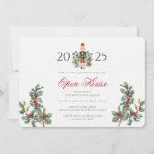 Invitation Fêtes de Noël Nutcracker Red Berries Party (Devant)