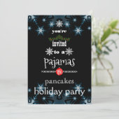 Invitation Fêtes de Noël Pajamas et Pancakes (Debout devant)
