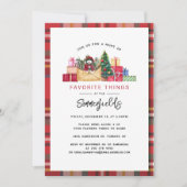 Invitation Fêtes de Noël Plaid Favorite Things Party (Devant)
