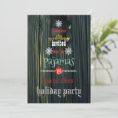 Invitation Fêtes de Noël Pyjamas & Pancakes Fête de famille (Debout devant)