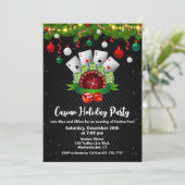 Invitation Fêtes de Noël Vegas Casino Party (Debout devant)