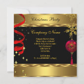 Invitation Fêtes d'entreprise Fête de Noël Champagne talons (Dos)