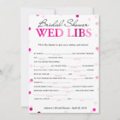 Invitation Fêtes des mariées et conseils Magenta Jeu (Devant)