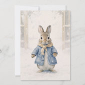 Invitation Fêtes d'hiver de Peter Rabbit (Dos)