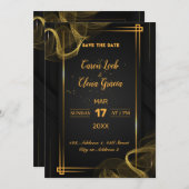 Invitation Fêtes élégantes (Devant / Derrière)