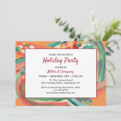 Invitation Fêtes Fête de Noël Abstraite (Debout devant)