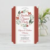 Invitation Fêtes Florales Wreath Noël (Debout devant)