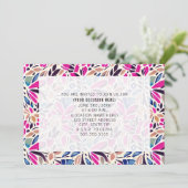 Invitation Fêtes génériques tout usage découpages colorés (Debout devant)