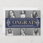 Invitation Fêtes modernes Photo Collage de photos Parti de gr (Devant)