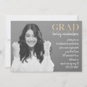 Invitation Fêtes modernes Photo Collage de photos Parti de gr (Dos)