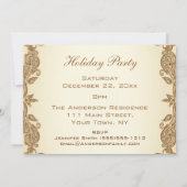 Invitation Fêtes vintages fête de Noël victorienne (Dos)