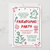 Invitation Fêtes Whimsical Main Draendsmas Party (Devant)