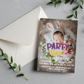 Invitation Fêtez avec des sourires ! Fête, heure de la fête