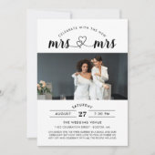 Invitation Fêtez Avec La Nouvelle Mme & Mme Photo (Devant)