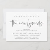 Invitation Fêtez avec les jeunes mariés, Mariage Brunch (Devant)