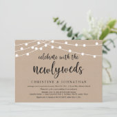 Invitation Fêtez avec les jeunes mariés, Mariage Elopement In (Debout devant)