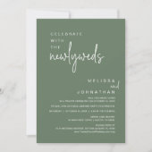 Invitation Fêtez Avec Les Nouveaux Mariés, Fête De Mariage (Devant)