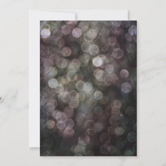 Invitation Fêtez Avec Nous ! Écriture manuscrite Grunge Bokeh (Dos)