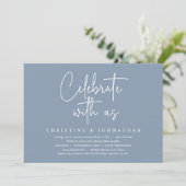 Invitation Fêtez avec nous, Mariage Elopement Party (Debout devant)
