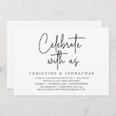 Invitation Fêtez avec nous, Mariage Elopement Party (Devant / Derrière)