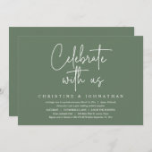 Invitation Fêtez avec nous, Mariage Elopement Party (Devant / Derrière)