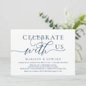 Invitation Fêtez avec nous, Mariage Elopement Party (Debout devant)