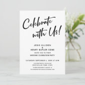 Invitation Fêtez Avec Nous ! Réception de mariage + Bande d'o (Debout devant)