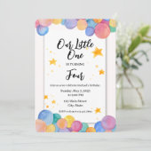 Invitation Fêtez la fête d'anniversaire de Notre Petit-Un (Debout devant)