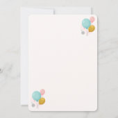 Invitation Fêtez la fête d'anniversaire de Notre Petit-Un (Dos)