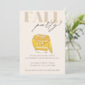 Invitation Fêtez la fête d'automne (Debout devant)