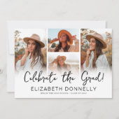 Invitation Fêtez la Grad Photo Grad Grad (Devant)